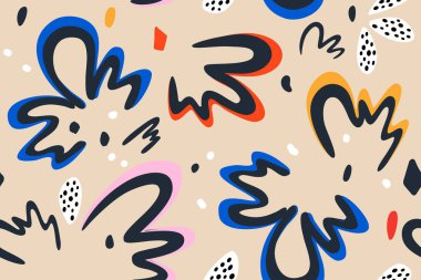 Minimalist modern soyut şablona sahip kusursuz bir arka plan. Modern tarzda tasarım için modaya uygun şablon