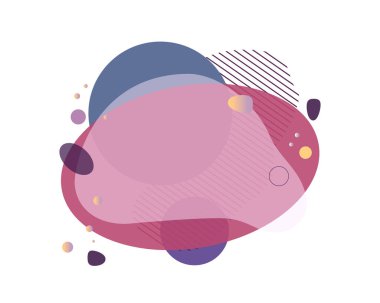 Soyut modern grafik elementleri. Dinamik şarap renkli formlar ve çizgiler. Akan sıvı şekilli kademeli soyut afişler. Bir logo, el ilanı ya da sunum tasarımı şablonu. Vektör.