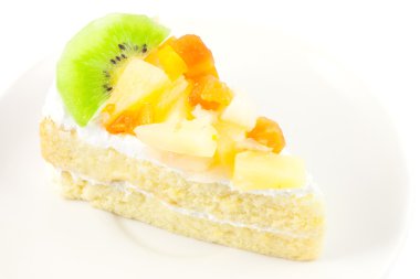 mix meyve pasta kapatın