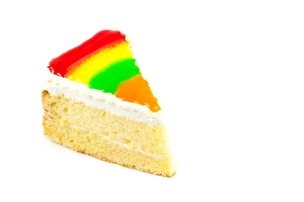 Cerrar pastel de arco iris — Foto de Stock