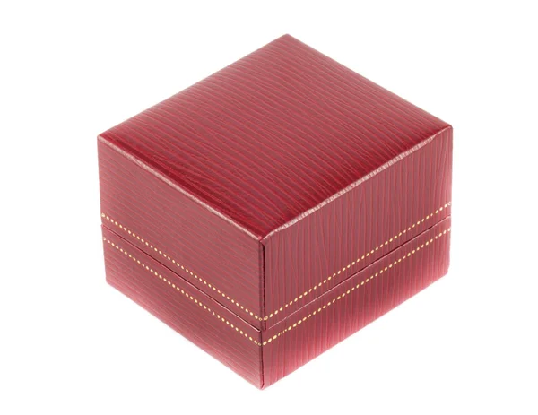 Rote Schachtel aus nächster Nähe — Stockfoto