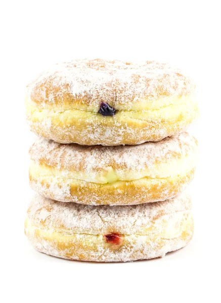 Stack av tre donut — Stockfoto