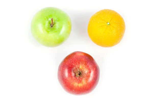 Üst kısmı elma ve portakal — Stok fotoğraf