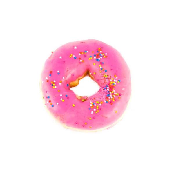 Close-up van roze donut — Stockfoto