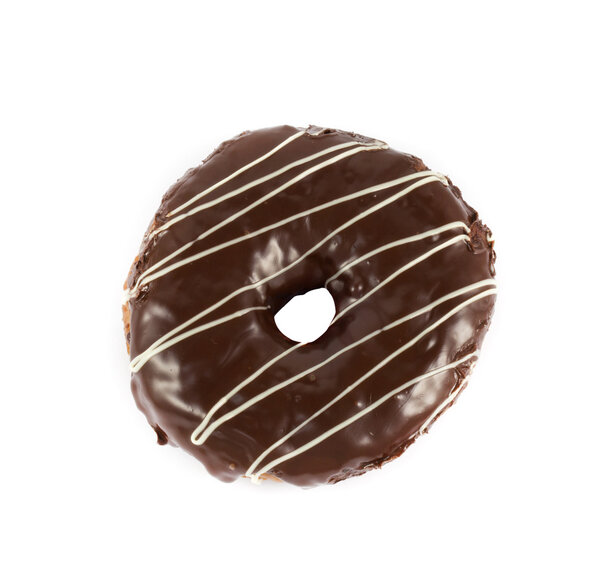 close up brown donut