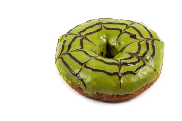 Close-up van groene thee donut — Stockfoto