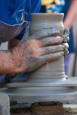 Potter's tekerlek dönüm