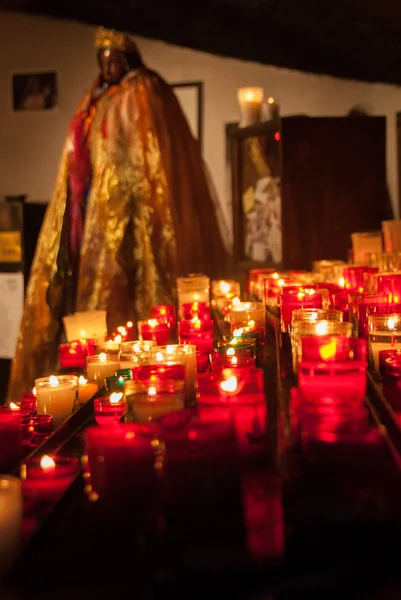 Votive candle Saintes Maries de la mer — Stock Photo, Image