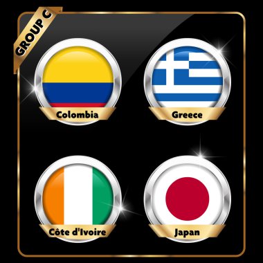 Futbol Şampiyonası 2014 grubu - vektör eps10