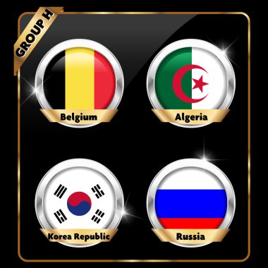 Futbol Şampiyonası 2014 grubu - vektör eps10