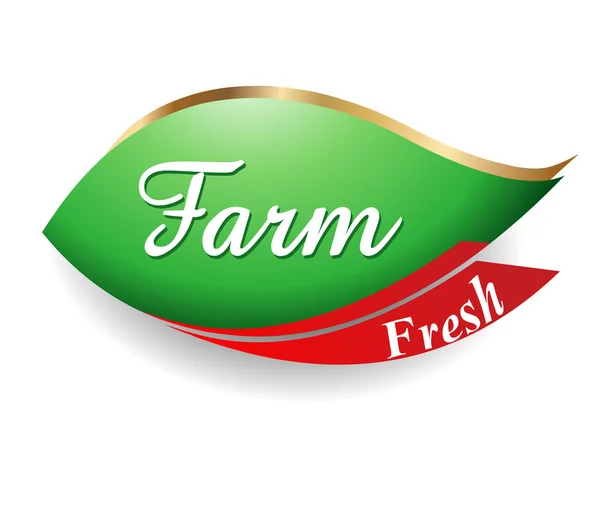 Farm Fresh food label — Stockvector