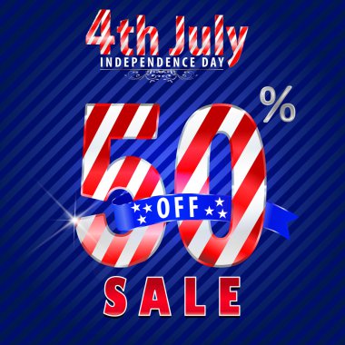 4 Temmuz Bağımsızlık Günü Satılık, 50 off Satılık - vektör eps10