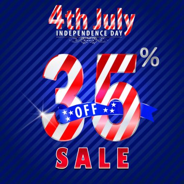 4 Temmuz Bağımsızlık Günü Satılık, 35 off Satılık - vektör eps10
