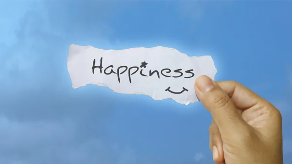 Happiness  note — Stock Photo, Image