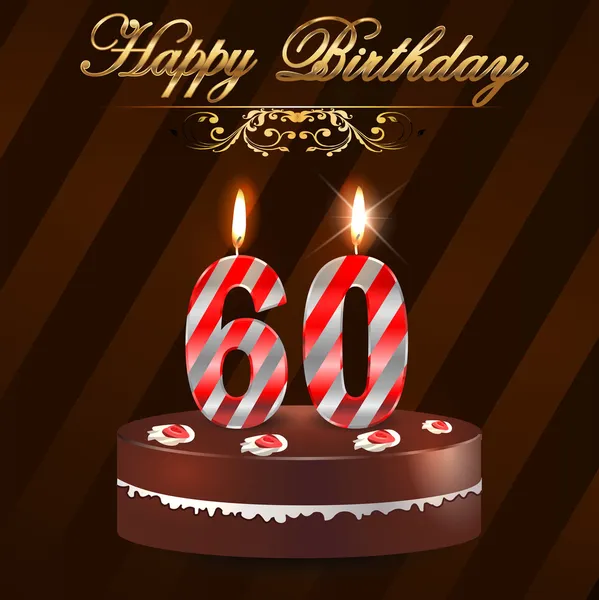 Happy 60th birthday Vector Art Stock Images | Depositphotos