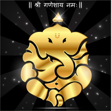 Hint tanrısı ganesha, ganesh Idol-vektör eps10