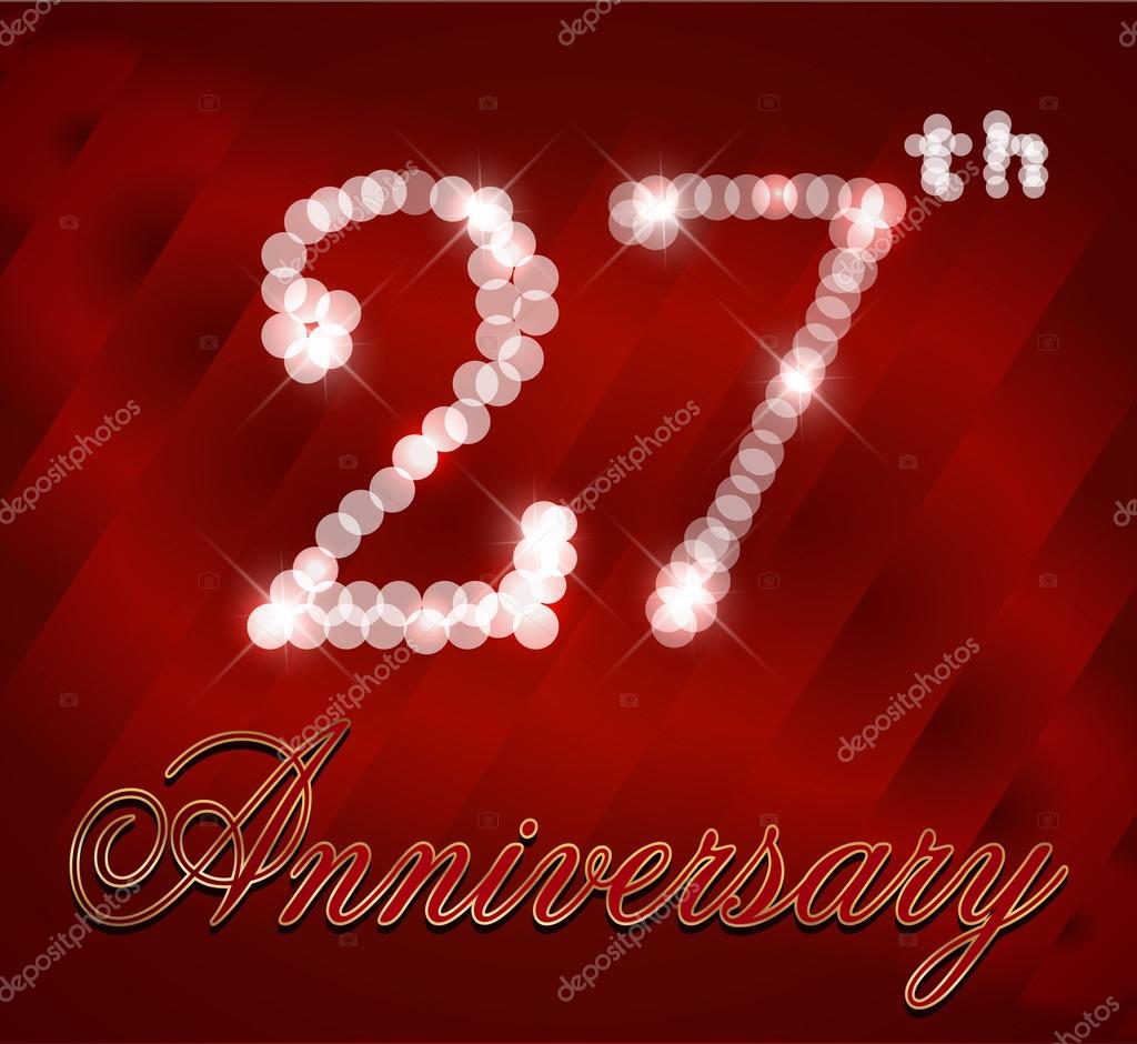 Открытка 27 лет