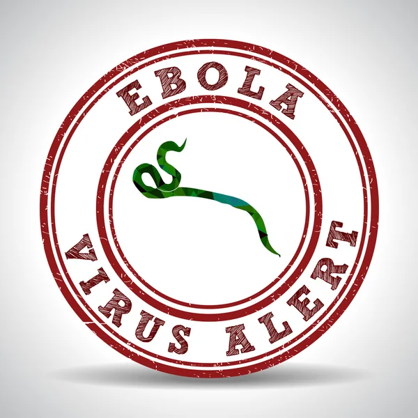 Alarm o wirusie Ebola w Afryce - eps10 wektor — Wektor stockowy