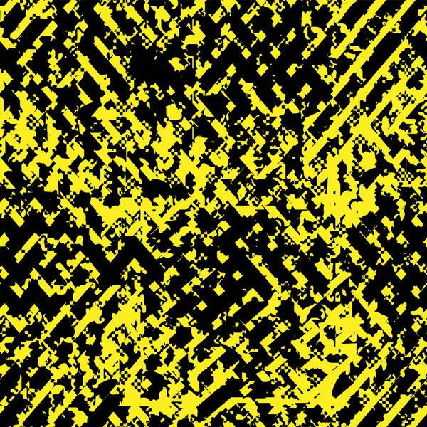 Motif Abstrait Sans Couture Avec Lignes Grunge Noires Éléments Géométriques — Image vectorielle