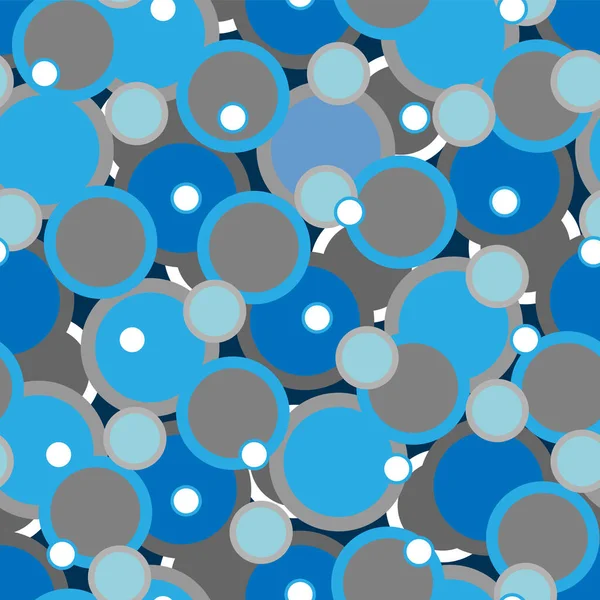 Αφηρημένη Αδιάλειπτη Μοτίβο Σταυρό Δαχτυλίδια Μπλε Γκρι Και Λευκό — Διανυσματικό Αρχείο