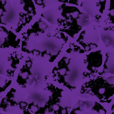 geometrik elementlerle, mor grunge ile soyut, dikişsiz desen