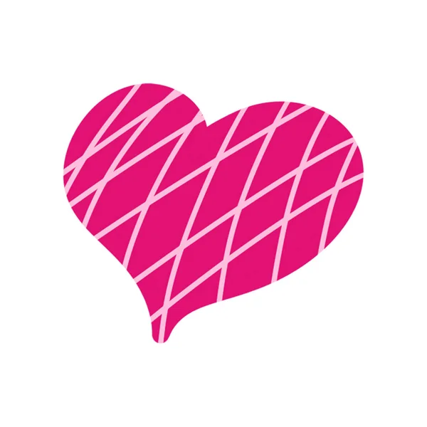 Corazón Corazones Rosados Dibujados Día San Valentín Aislado Sobre Fondo — Foto de Stock