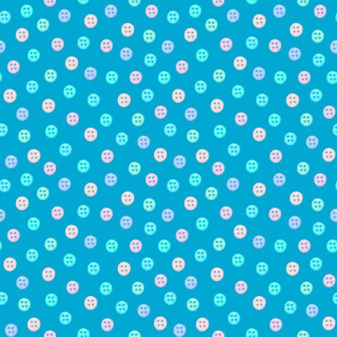 Pastel düğmeler dikiyorum. Renkli düğmeler dikebilen suluboya desenli. Tekstil, terzi, yapıştırma kitabı, kartpostal, web sitesi geçmişi, kırtasiye.