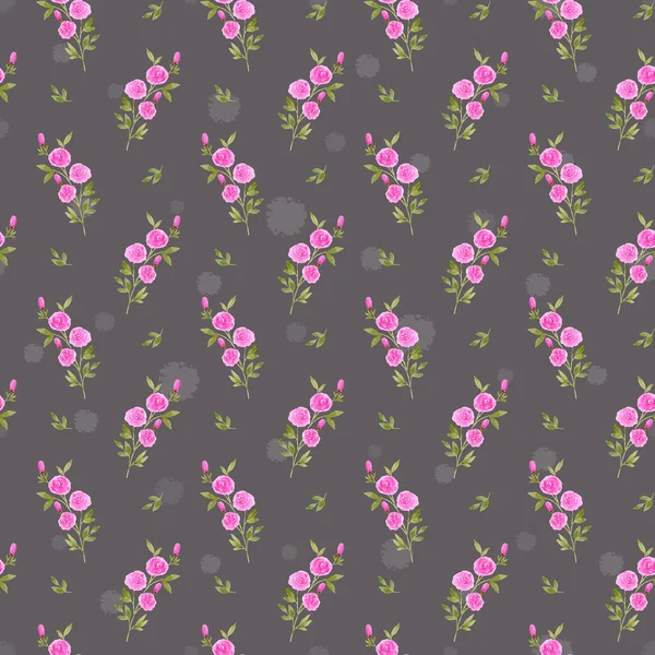 Akwarela Kwiatowy Bezszwowy Wzór Wzór Kwiatów Łąki Floral Design Cover — Zdjęcie stockowe