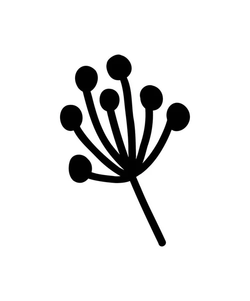 タンポポの花のアイコン Webサイトやモバイルアプリケーションのための花のトレンディなシルエットベクトルイラスト 植物のロゴシルエット図面 シルエットのドアスタイル — ストックベクタ
