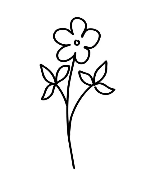 Icône Fleur Illustration Vectorielle Contour Tendance Fleurs Pour Sites Web — Image vectorielle