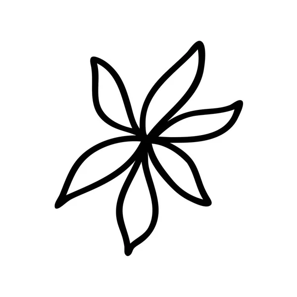 Icône Fleur Illustration Vectorielle Contour Tendance Fleurs Pour Sites Web — Image vectorielle