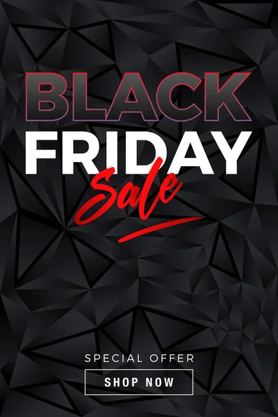 Black friday sale banner — Stock Vector