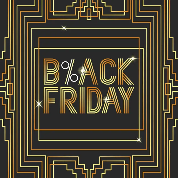 Banner zum Black Friday Sale — Stockvektor