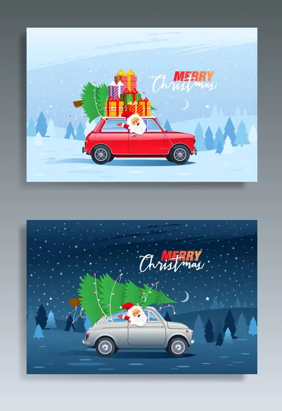 Merry Christmas Winter background — Stock Vector