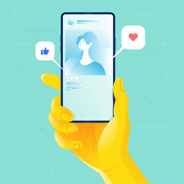 El ele tutuşan akıllı telefon