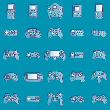 video oyunu Icons set
