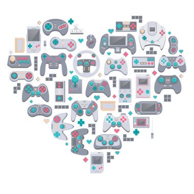 video oyunu Icons set