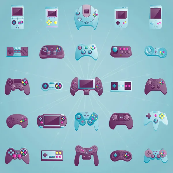 Conjunto de iconos de videojuego — Archivo Imágenes Vectoriales