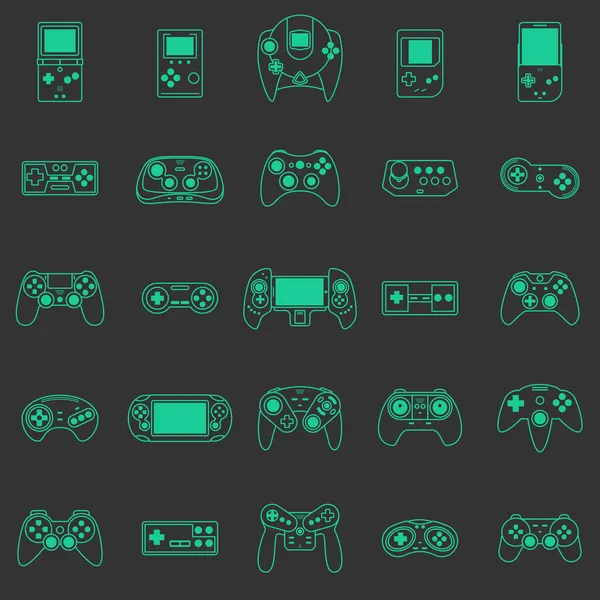 Conjunto de iconos de videojuego — Archivo Imágenes Vectoriales