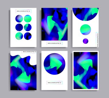 Soyut çok renkli kapak tasarımı