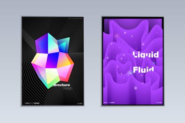 Modern soyut poster tasarımı