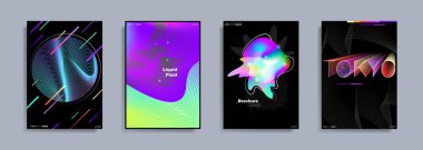 Renkli şekiller, sıvı ve sıvı renkler