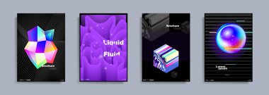 Renkli şekiller, sıvı ve sıvı renkler