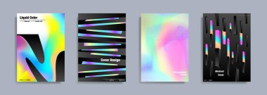 Renkli şekiller, sıvı ve sıvı renkler