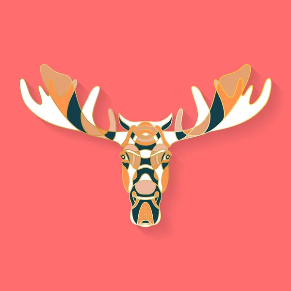 Abstract graphic animal logo — Stock Vector