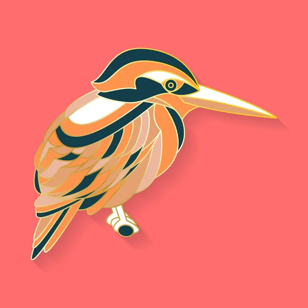 Αφηρημένο γραφικό λογότυπο πτηνών — Διανυσματικό Αρχείο