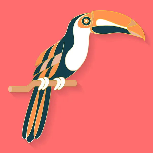 Logo astratto dell'uccello grafico — Vettoriale Stock