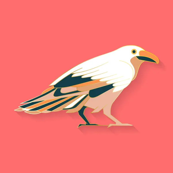 Abstract graphic bird logo — Stock Vector