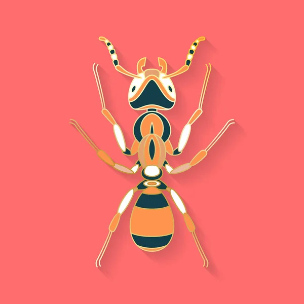 Logotipo de insecto gráfico abstracto — Archivo Imágenes Vectoriales