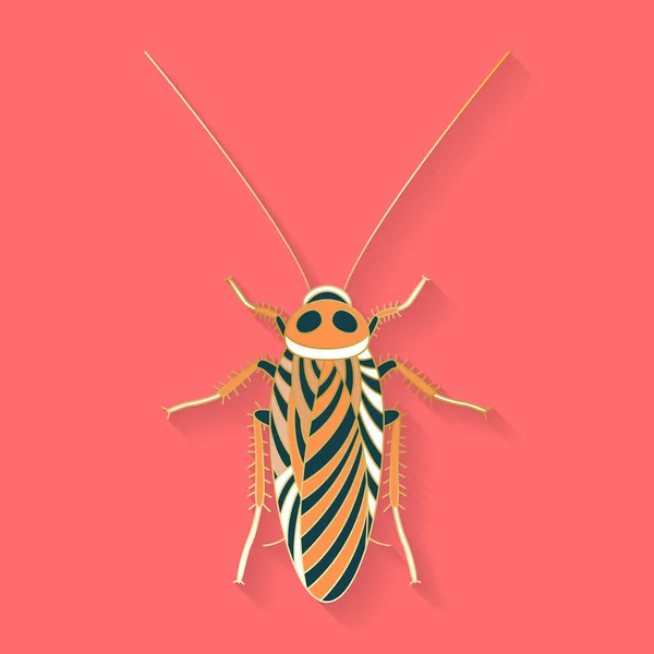 Soyut grafik böcek logosu — Stok Vektör